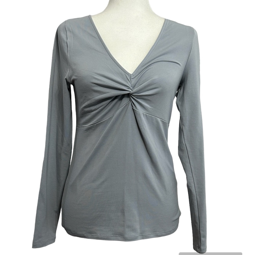 Madewell Twist Front Long Sleeve Blouse